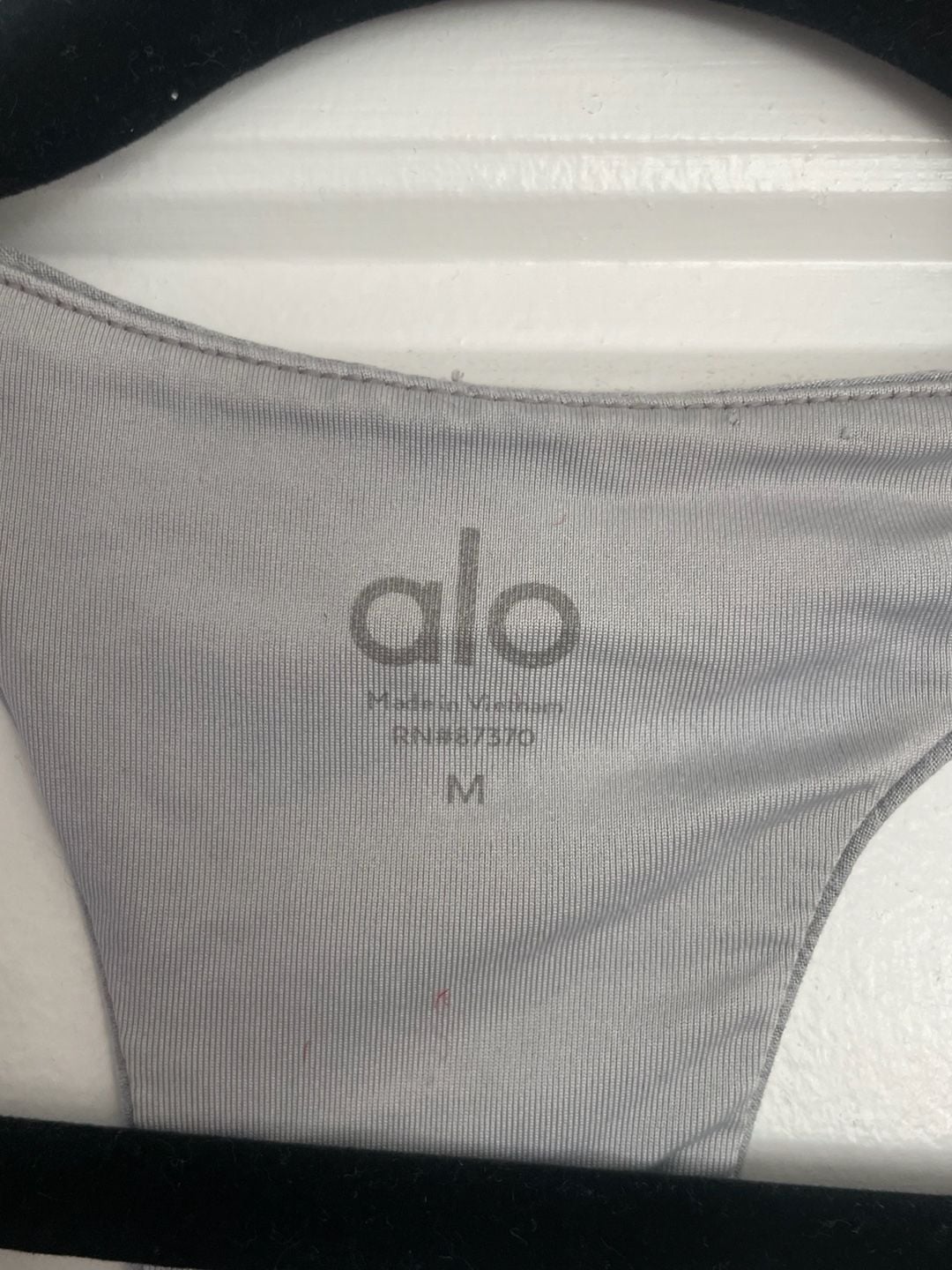 Alo Racerback Bralette, Heather Grey, X-Small 2