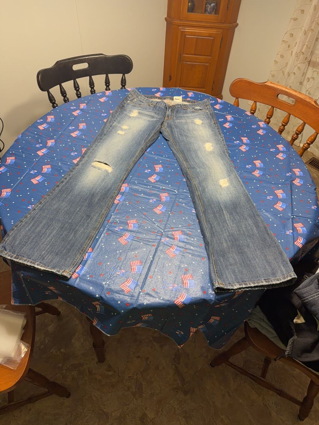 Smarque Distressed Bootcut Jeans 2