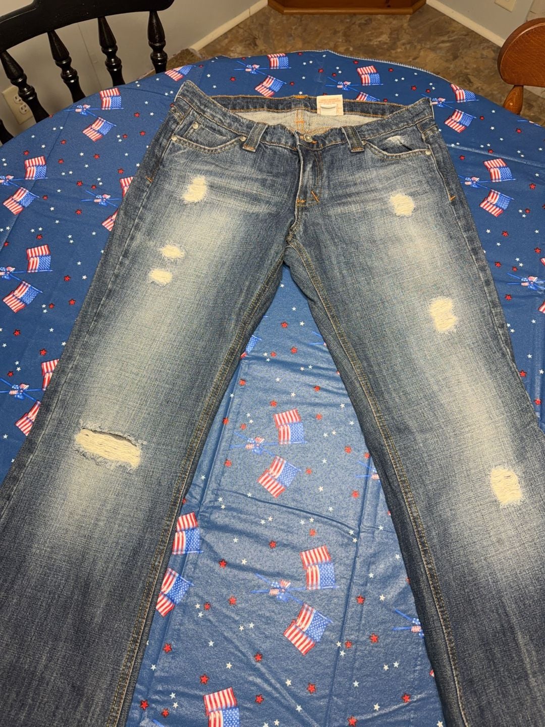 Smarque Distressed Bootcut Jeans 3