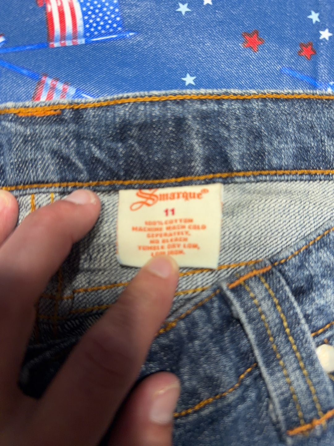 Smarque Distressed Bootcut Jeans 7