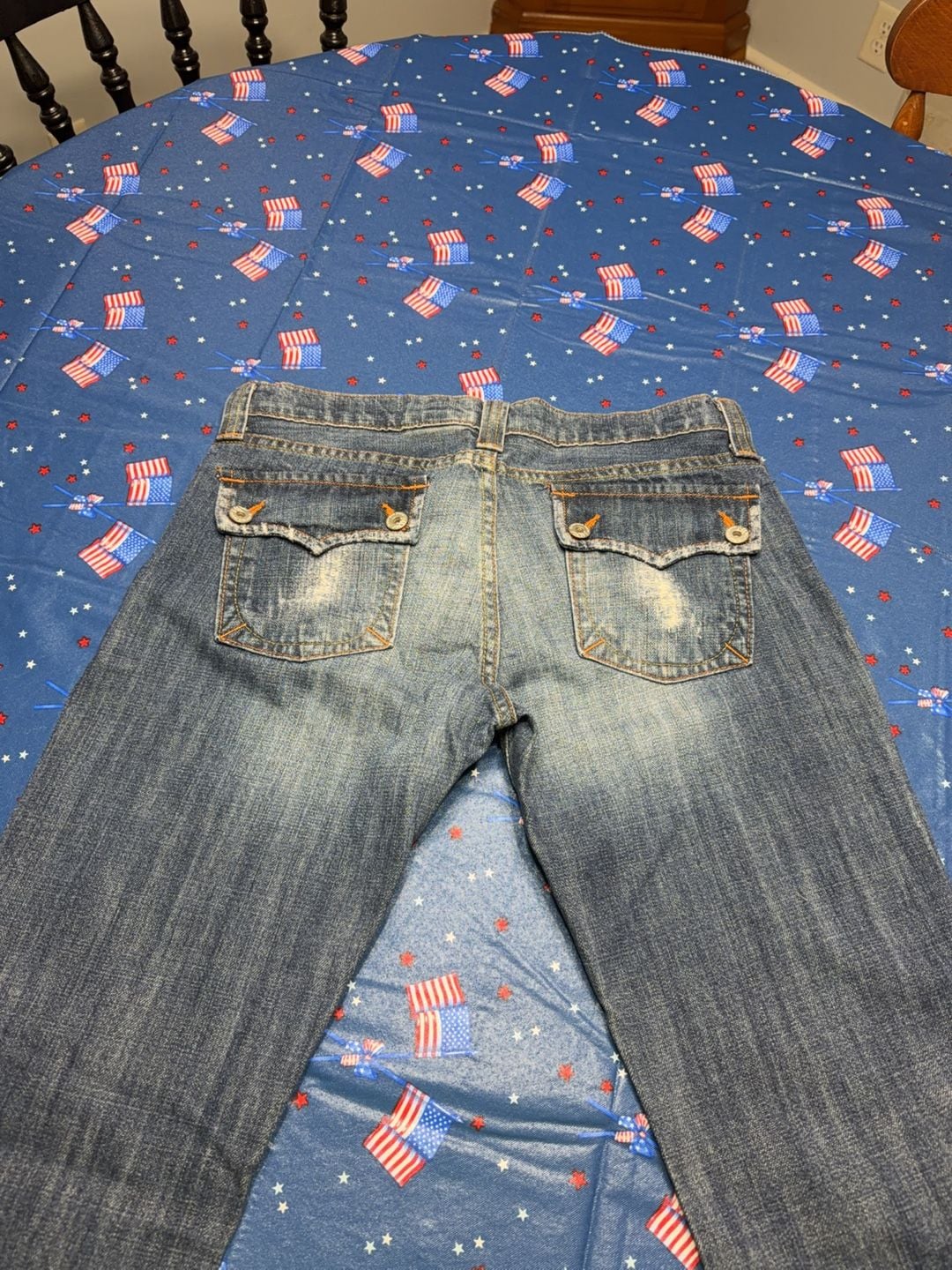 Smarque Distressed Bootcut Jeans 8