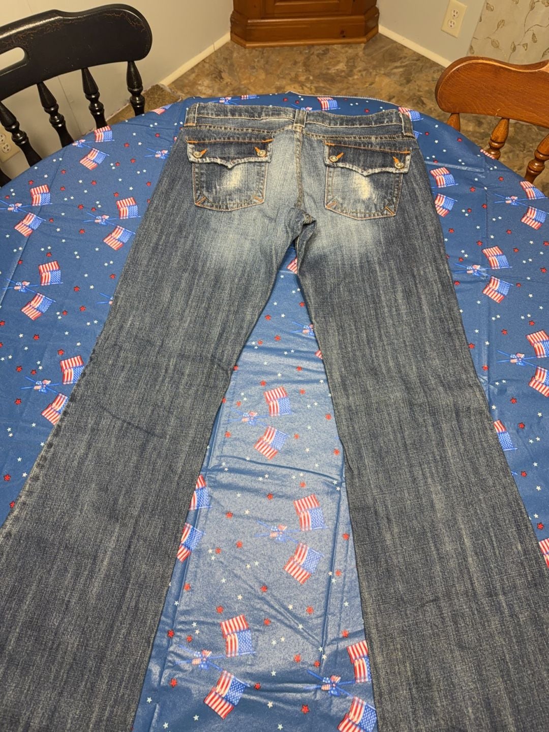 Smarque Distressed Bootcut Jeans 10