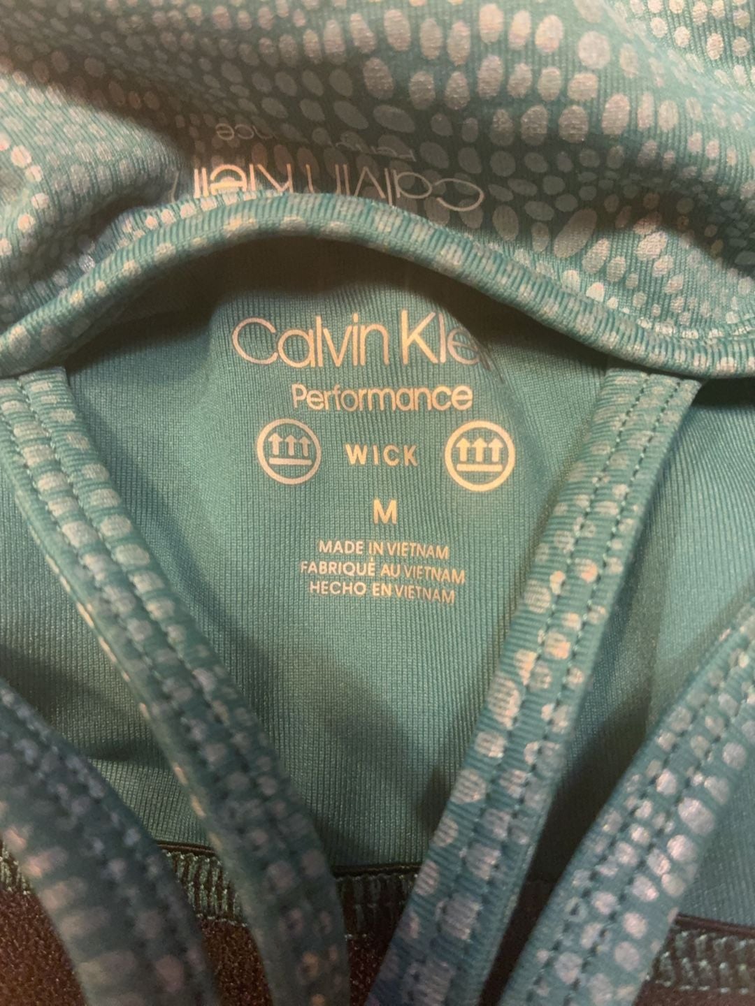 Calvin Klein Performance Teal Snake Print Sports Bra Size M 5