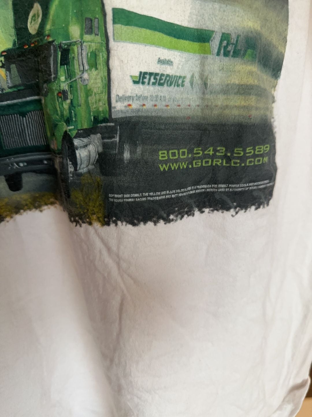 NASCAR × Vintage Vintage Matt Kenseth Yellow Y2K NASCAR DeWALT Racing Tee 5