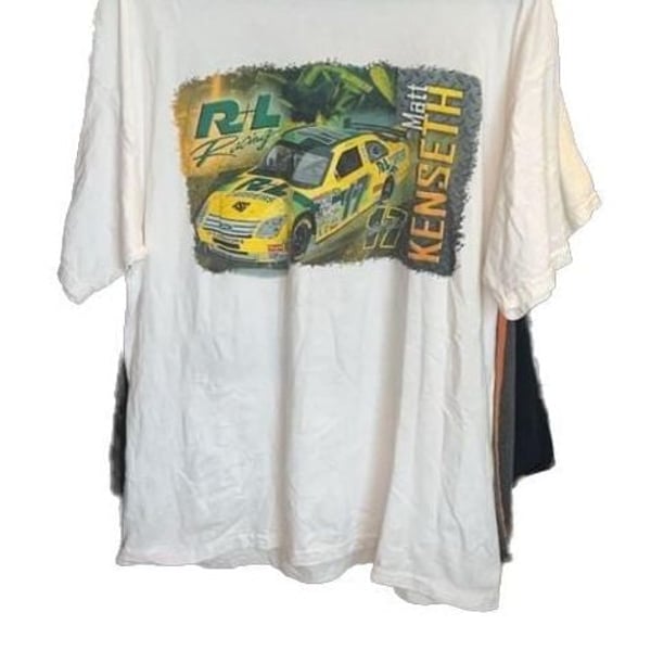NASCAR × Vintage Vintage Matt Kenseth Yellow Y2K NASCAR DeWALT Racing Tee