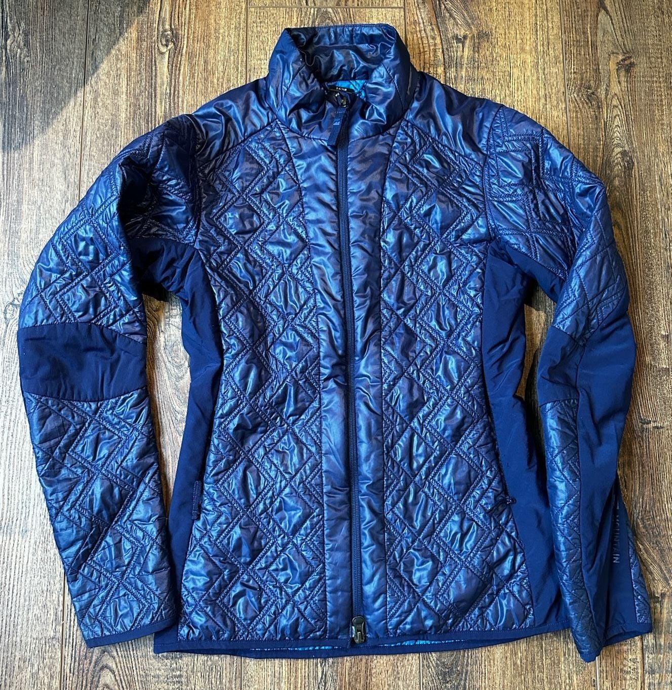 Mountain Force Quilted Insulated Jacket Navy Blue Size 34/XS 2