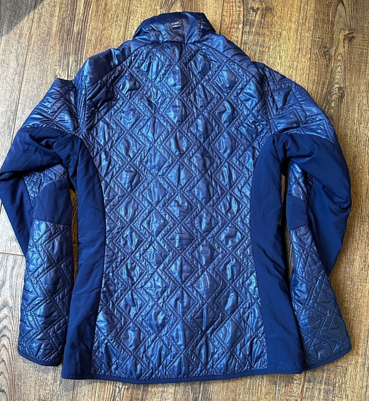 Mountain Force Quilted Insulated Jacket Navy Blue Size 34/XS 3