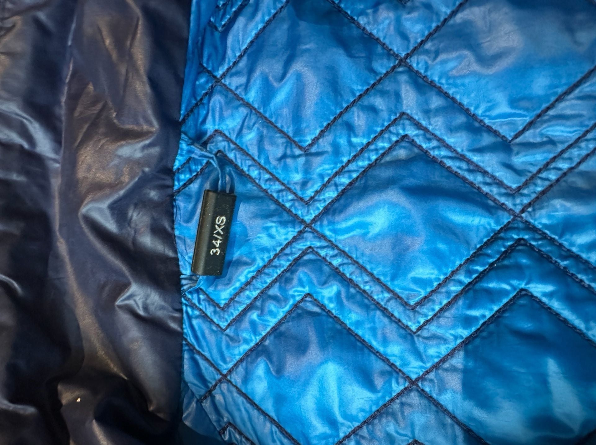 Mountain Force Quilted Insulated Jacket Navy Blue Size 34/XS 6