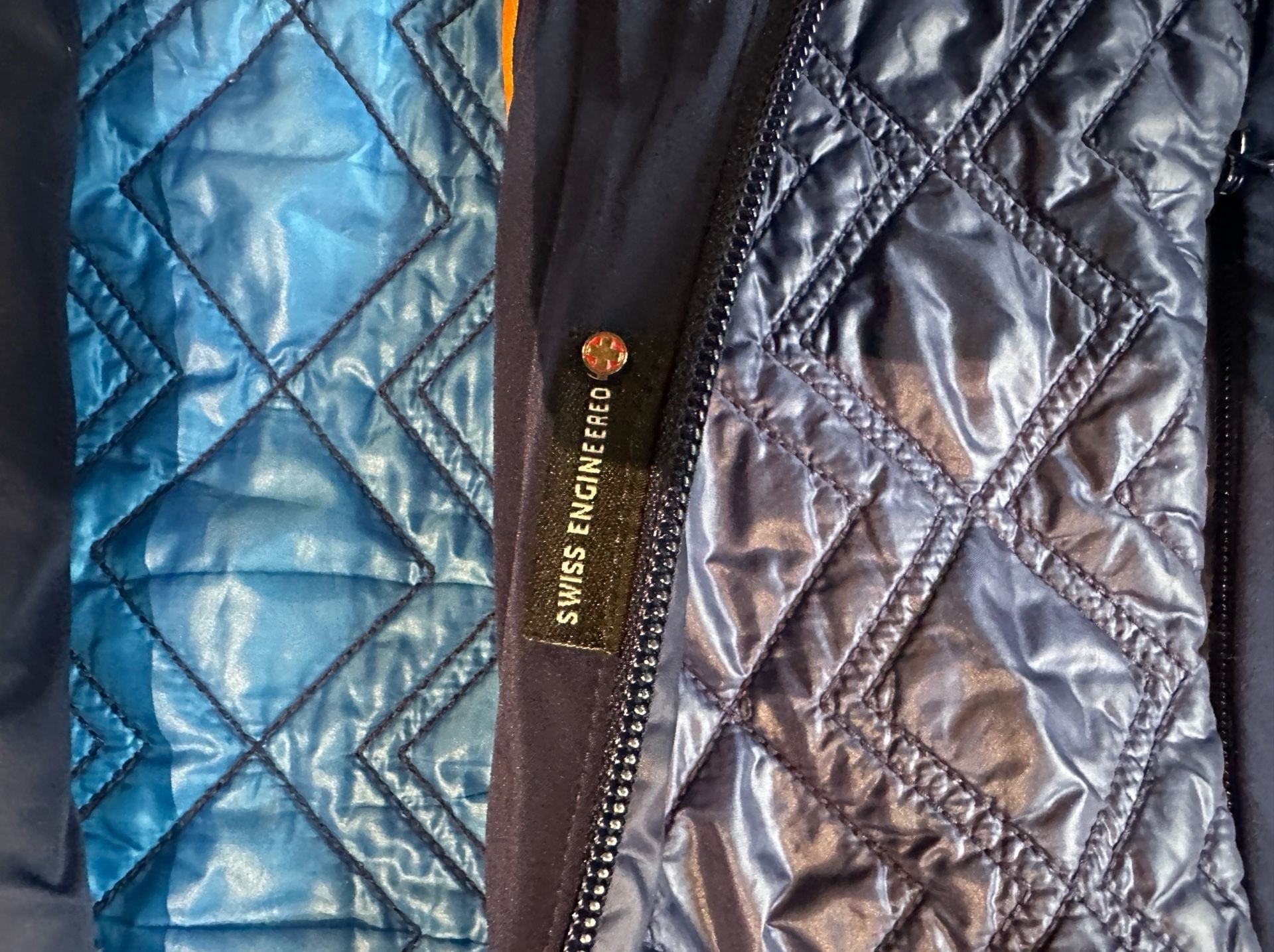 Mountain Force Quilted Insulated Jacket Navy Blue Size 34/XS 7