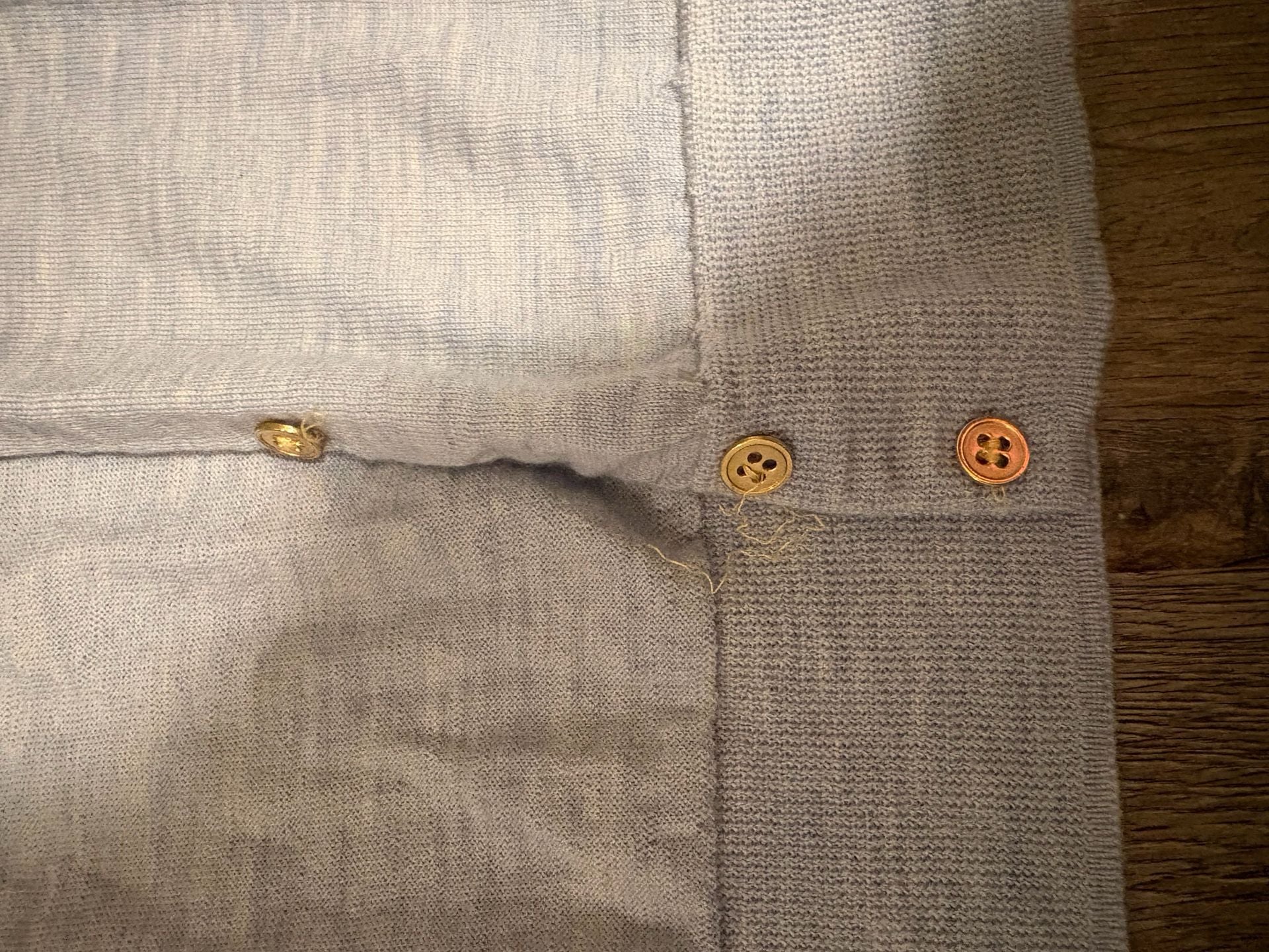 J.Crew Light Blue Button-Front Cardigan Sweater Size S 3