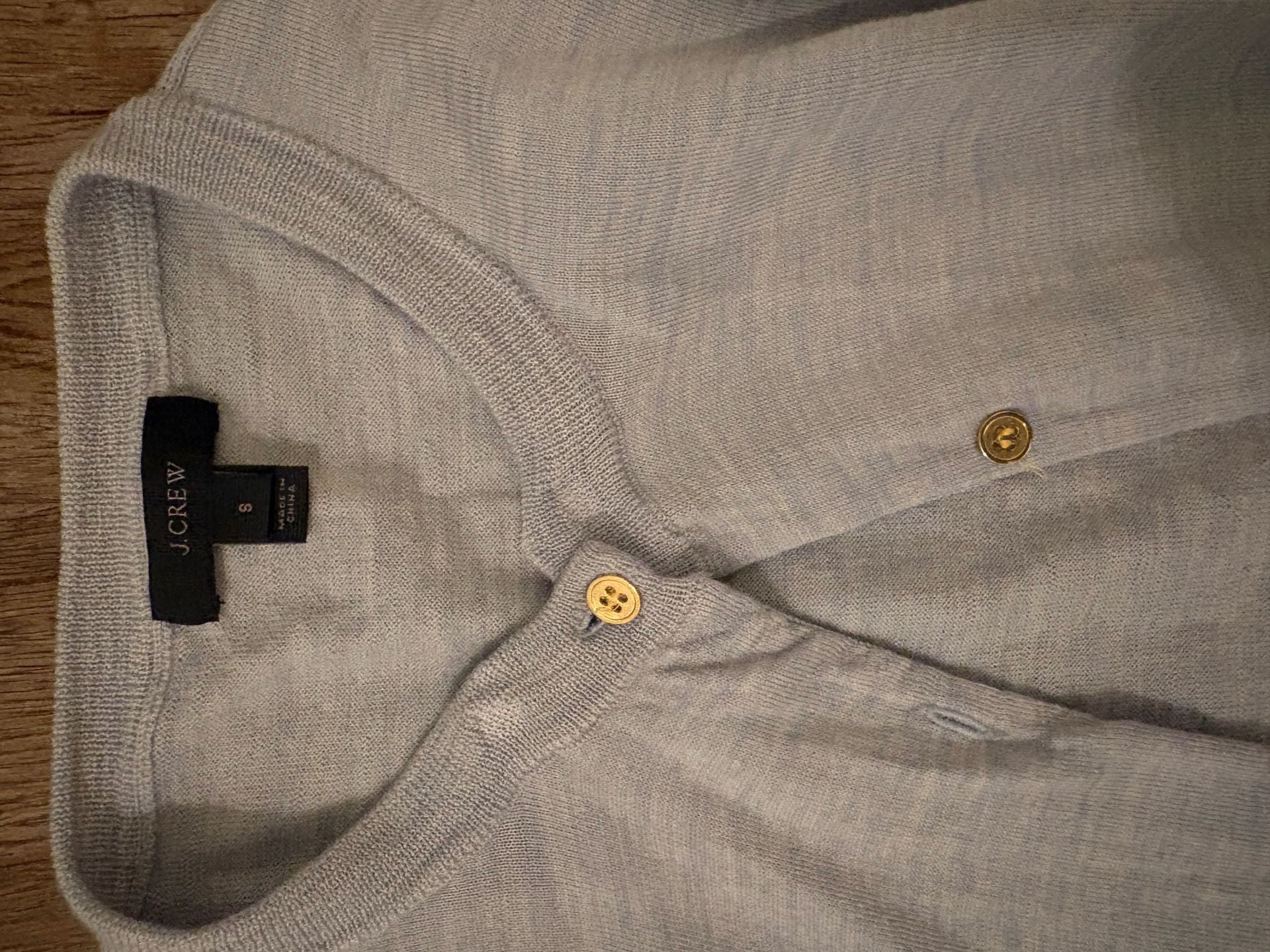 J.Crew Light Blue Button-Front Cardigan Sweater Size S 4