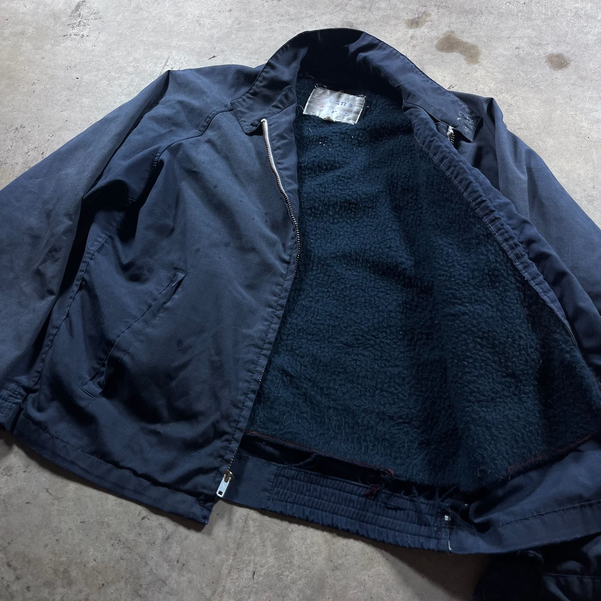 Vintage Anne Klein Fleece Lined Bomber Jacket Size 36 5