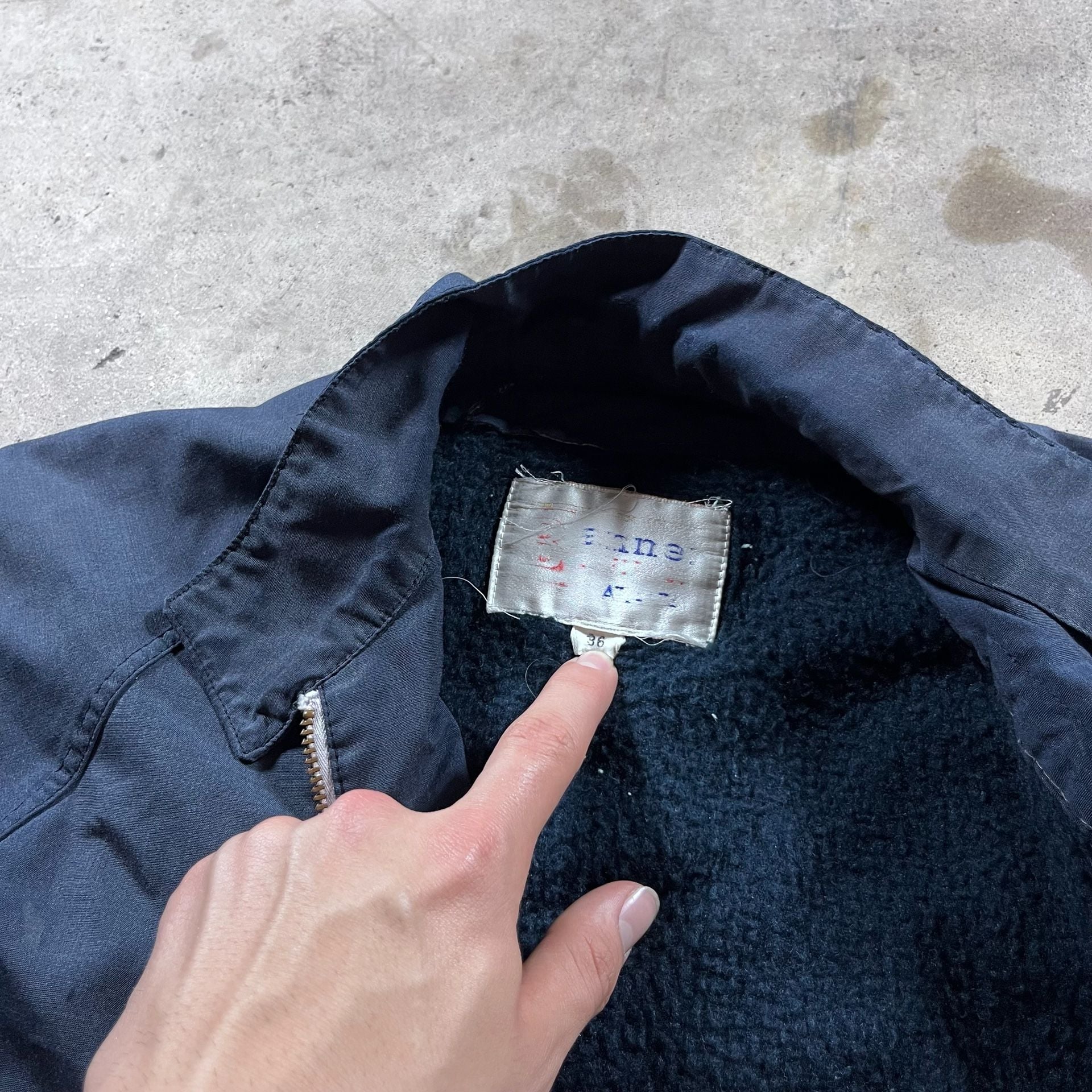 Vintage Anne Klein Fleece Lined Bomber Jacket Size 36 6