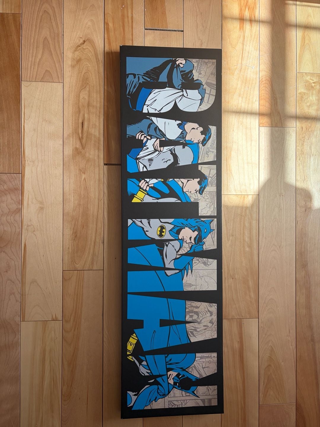 DC Comics Batman Comic Strip Typography Canvas Wall Art 1