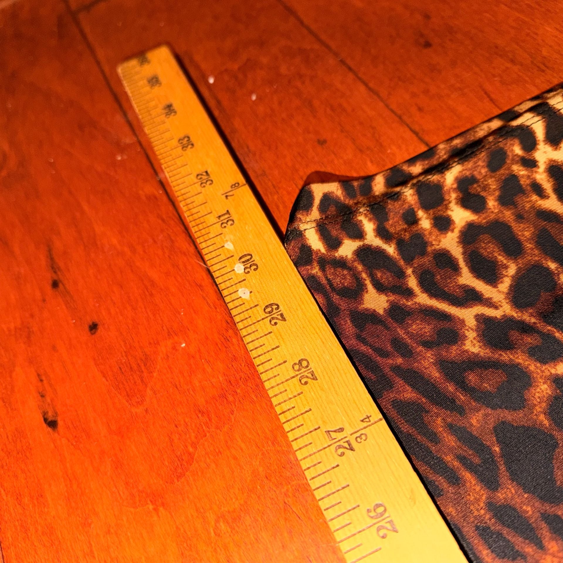 IMAN Global Chic Leopard Print Wide Leg Pants Size L Long 5