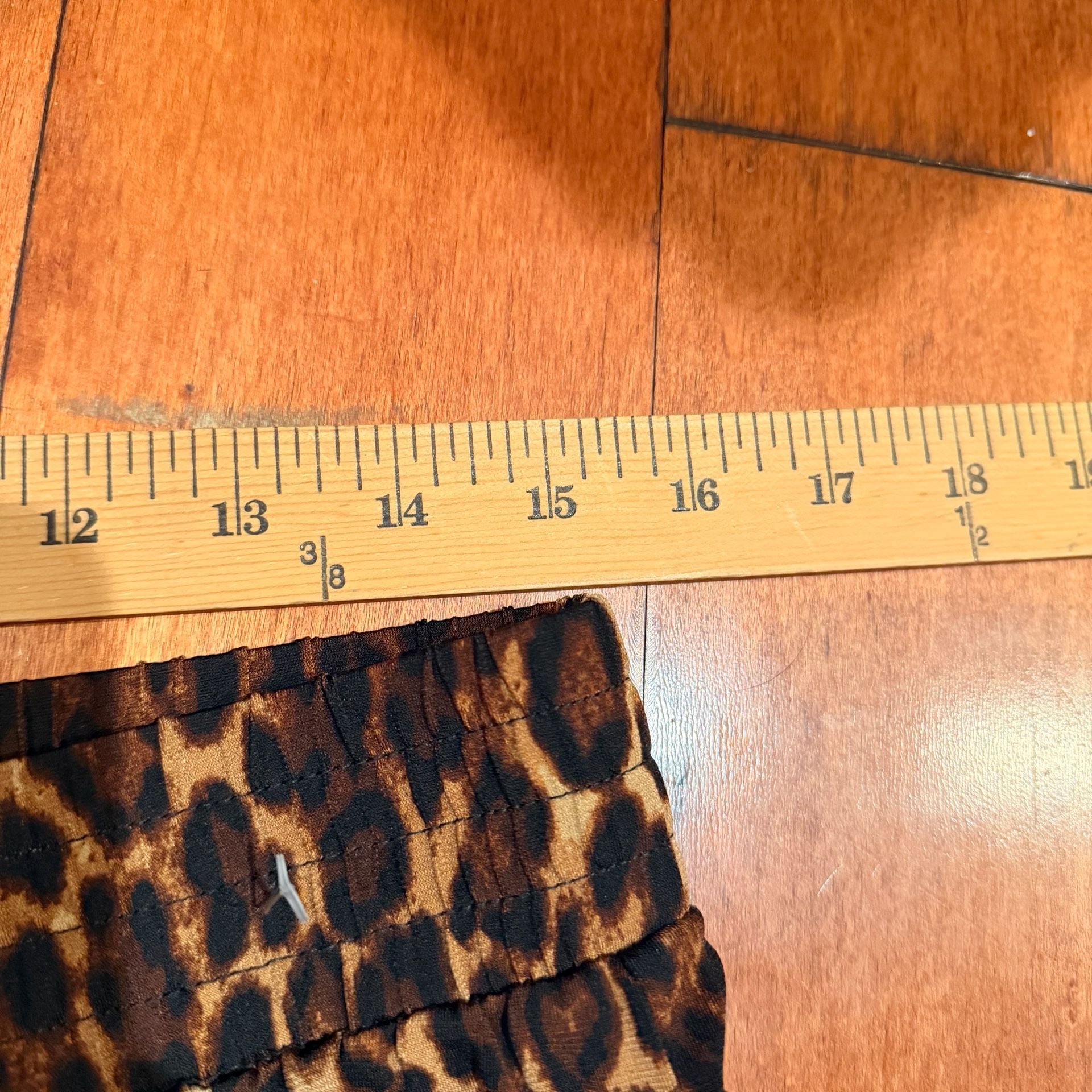 IMAN Global Chic Leopard Print Wide Leg Pants Size L Long 7