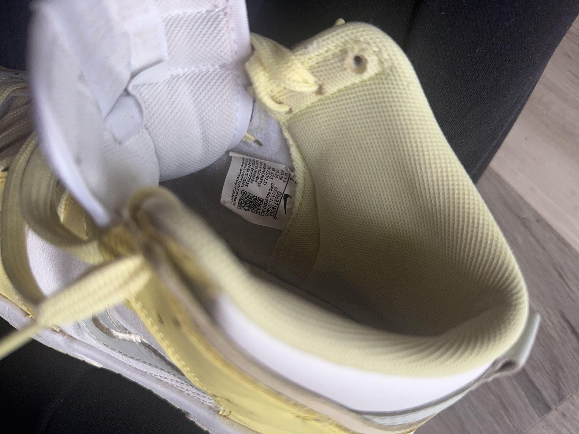 Nike Dunk High Up Lemon Twist Women's Size 8 7