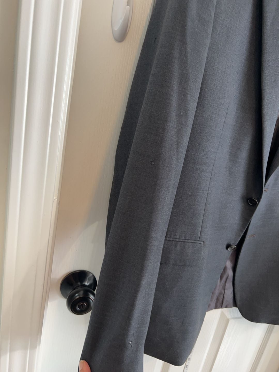 Lauren Ralph Lauren Beautiful 100% wool Charcoal blazer. 8