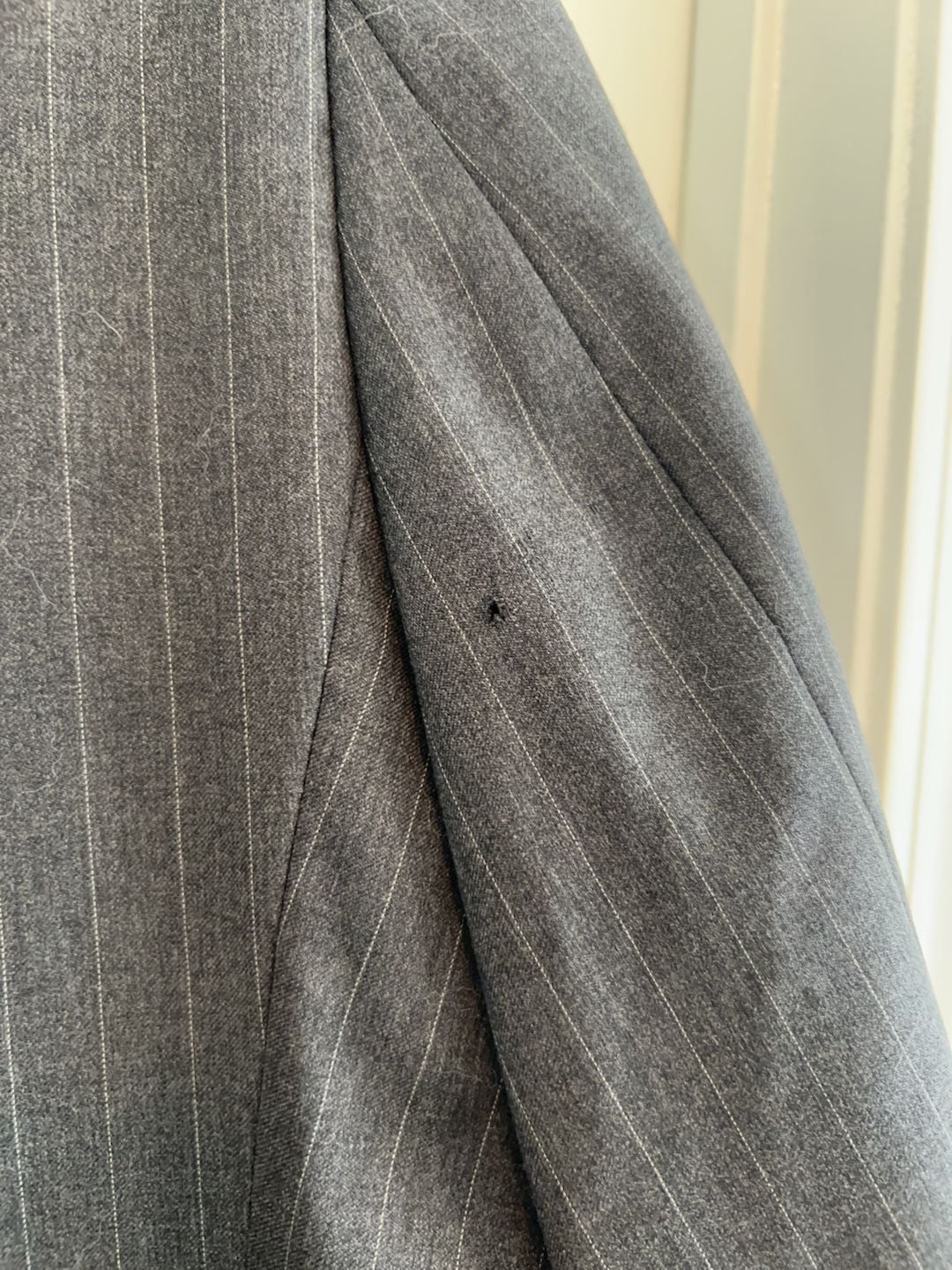 Lauren Ralph Lauren Mens 100% Wool Pinstripe Blazer Gray Sport Coat. 9