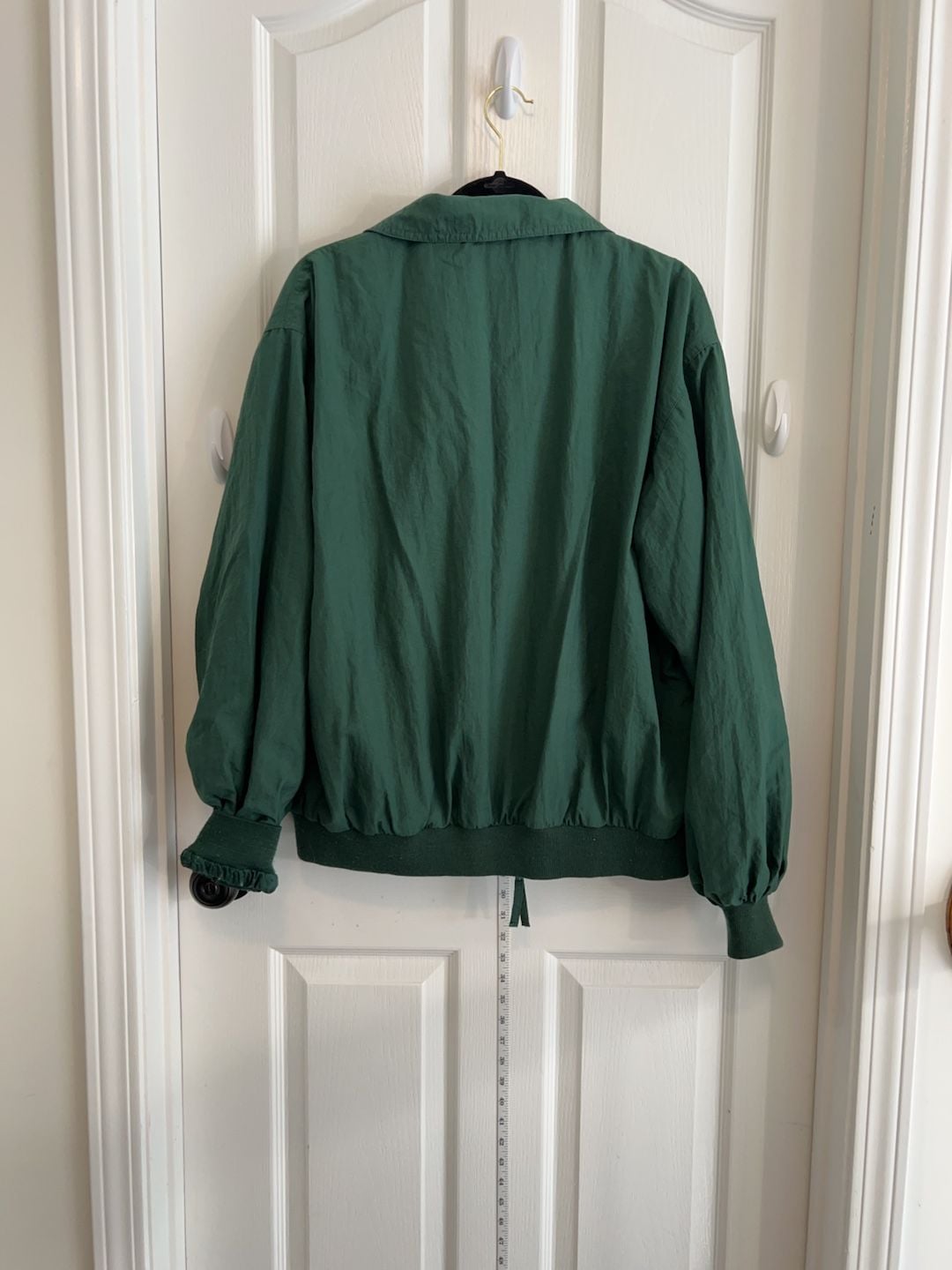 CB Sport by Croft & Barrow vintage Green Nylon Bomber jacket men’s large 7