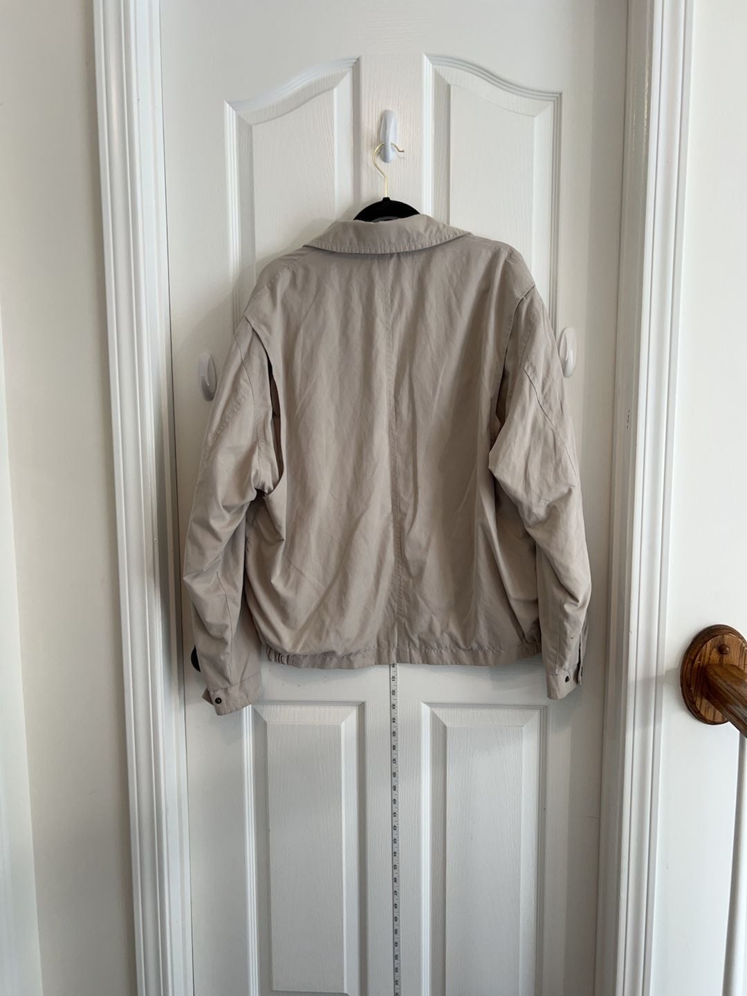 London Fog Men’s Beige Lightweight Jacket Full Zip Large Minimalist jacket 9