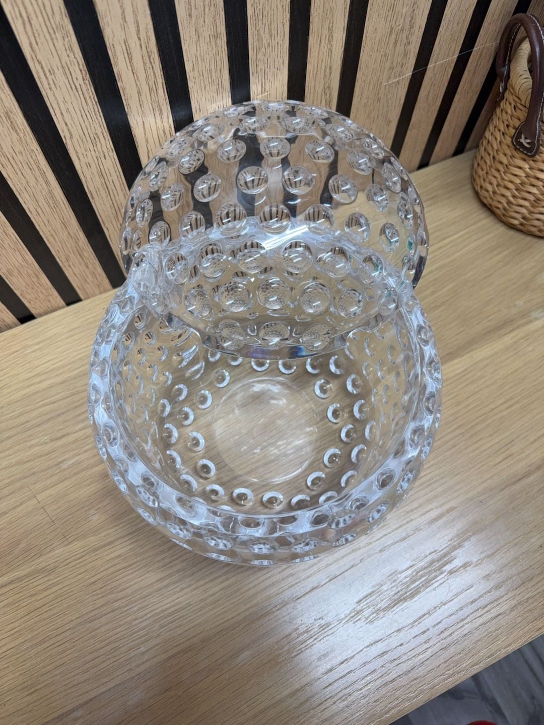 Vintage Mario Luca Giusti Lucite Ice Bucket 3