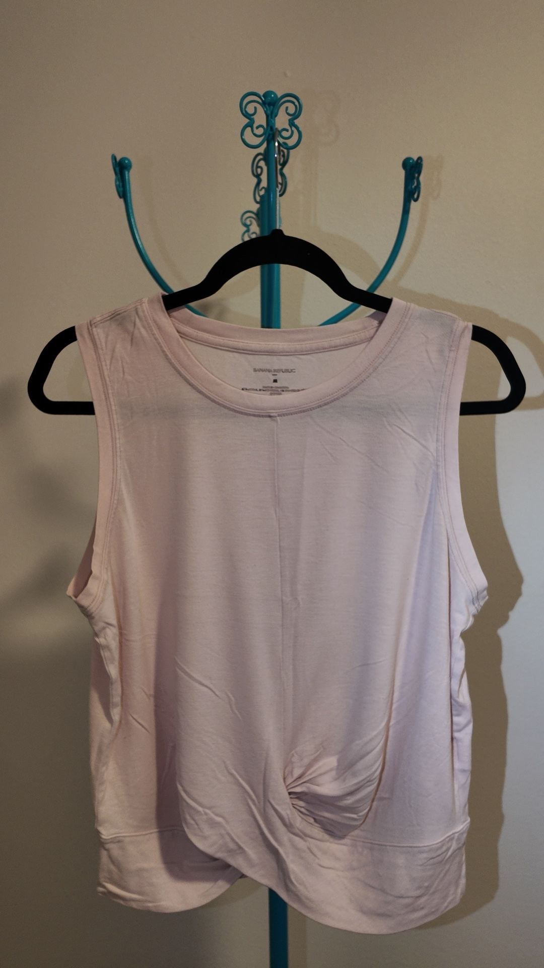 Banana Republic Pink Sleeveless Twist-Front Tank Top Size M 2