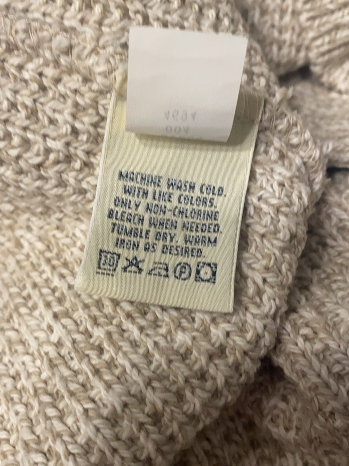 Eddie Bauer Men's XL 100% Cotton Knit Open Front Vest Made in USA 6