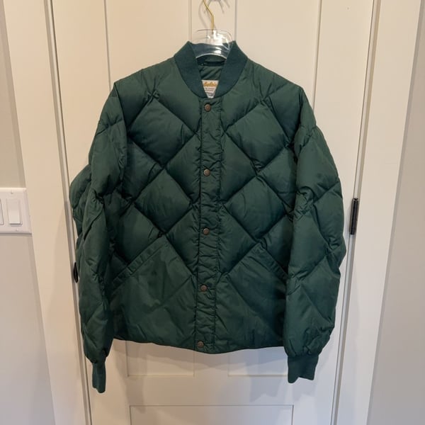 Cabela's Vintage Premier Northern Goose Down Quilted Jacket Size M
