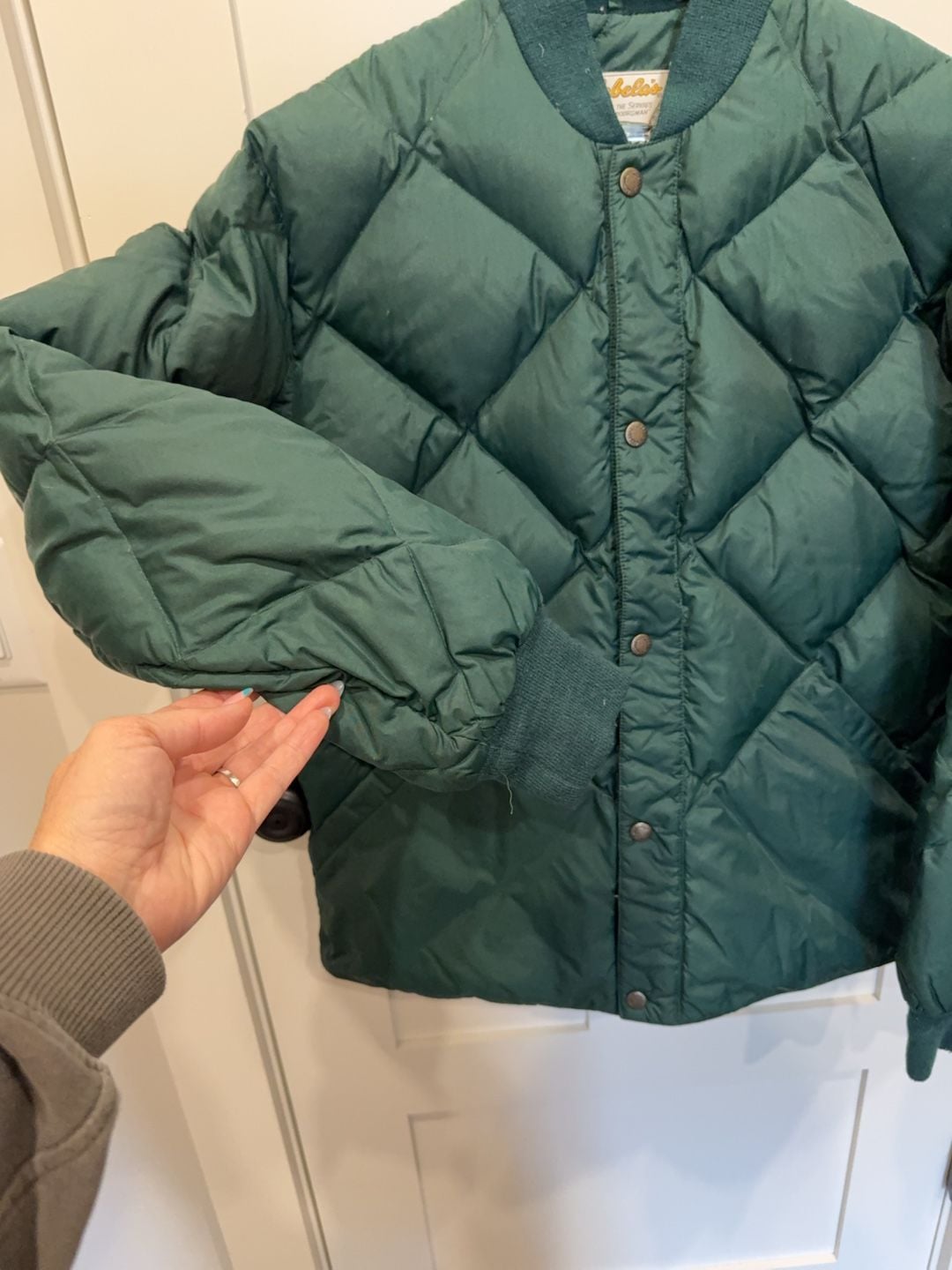 Cabela's Vintage Premier Northern Goose Down Quilted Jacket Size M 4
