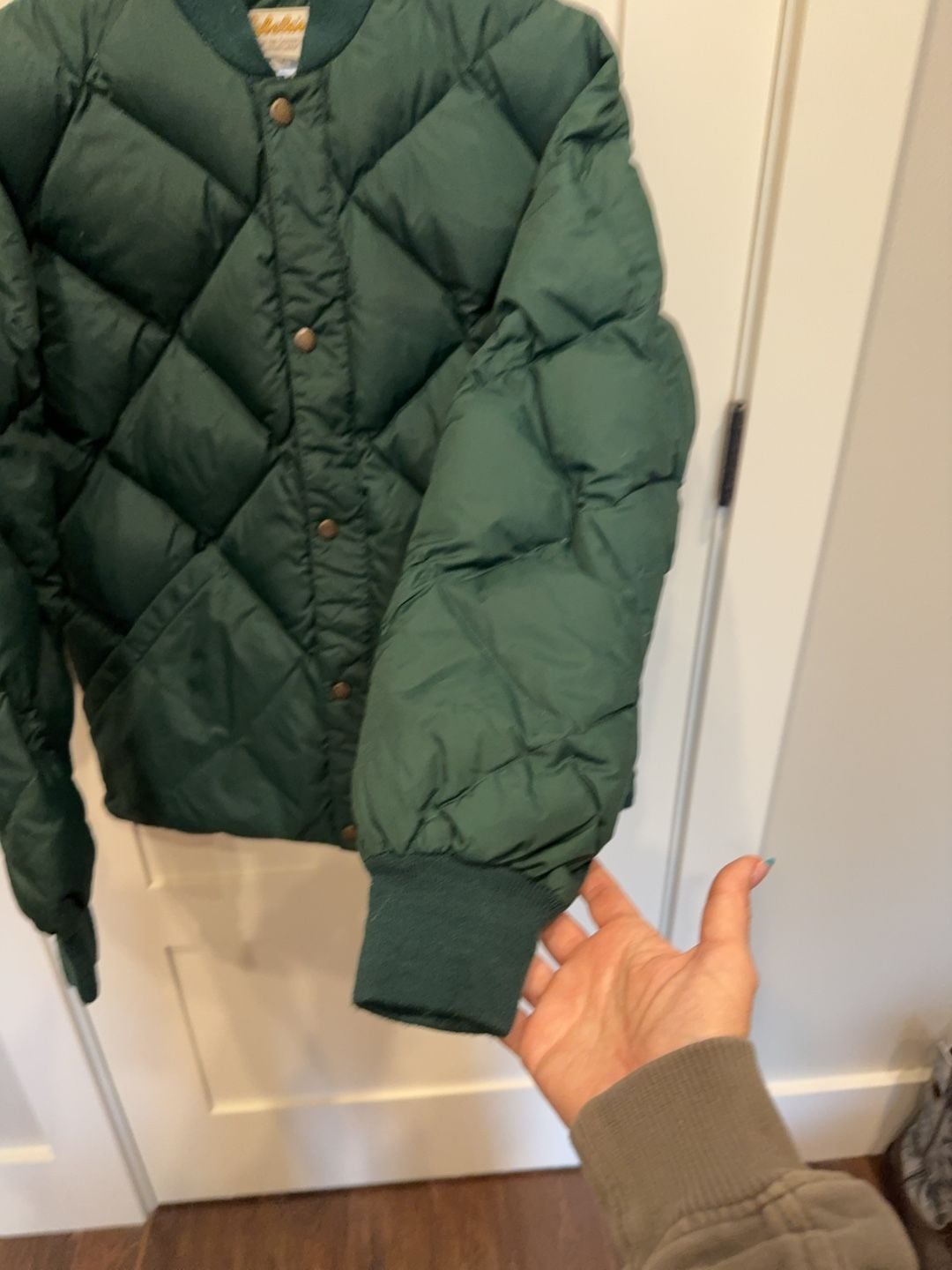 Cabela's Vintage Premier Northern Goose Down Quilted Jacket Size M 5