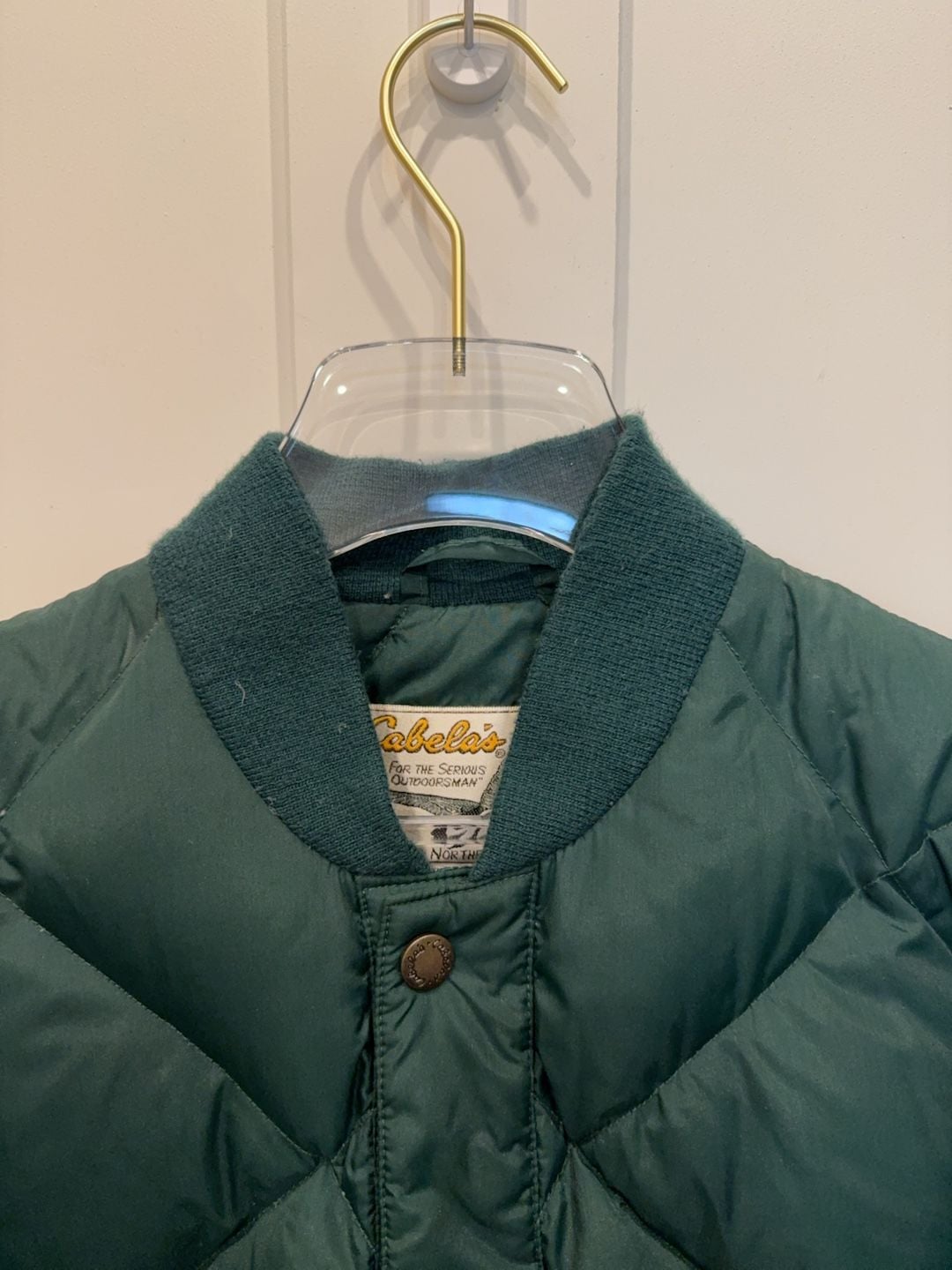 Cabela's Vintage Premier Northern Goose Down Quilted Jacket Size M 8