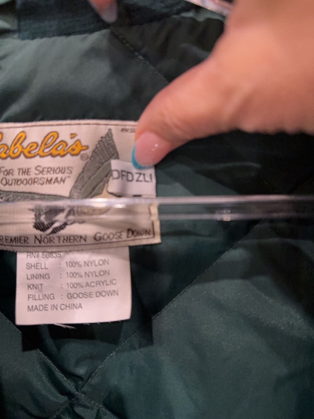 Cabela's Vintage Premier Northern Goose Down Quilted Jacket Size M 12