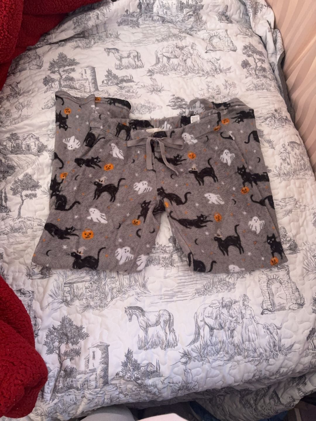 Daydream by Berkshire Home Halloween Cat and Ghost Fleece Pajama Pants Size S 1