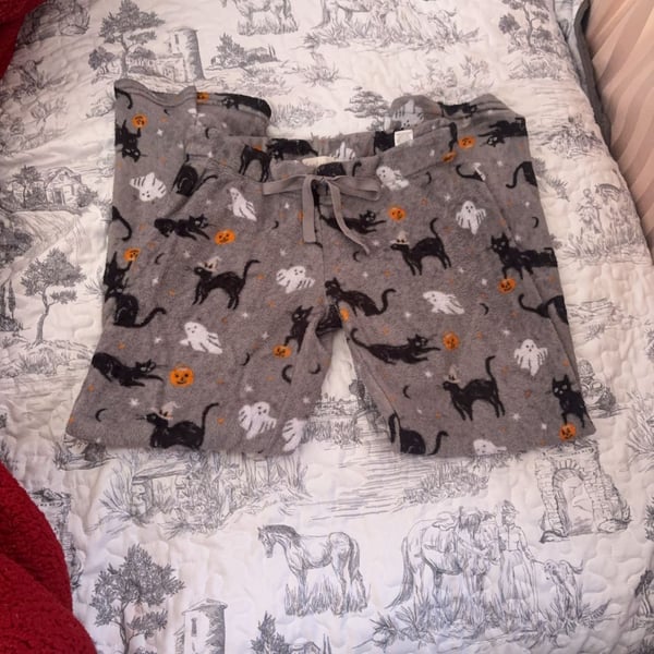 Daydream by Berkshire Home Halloween Cat and Ghost Fleece Pajama Pants Size S