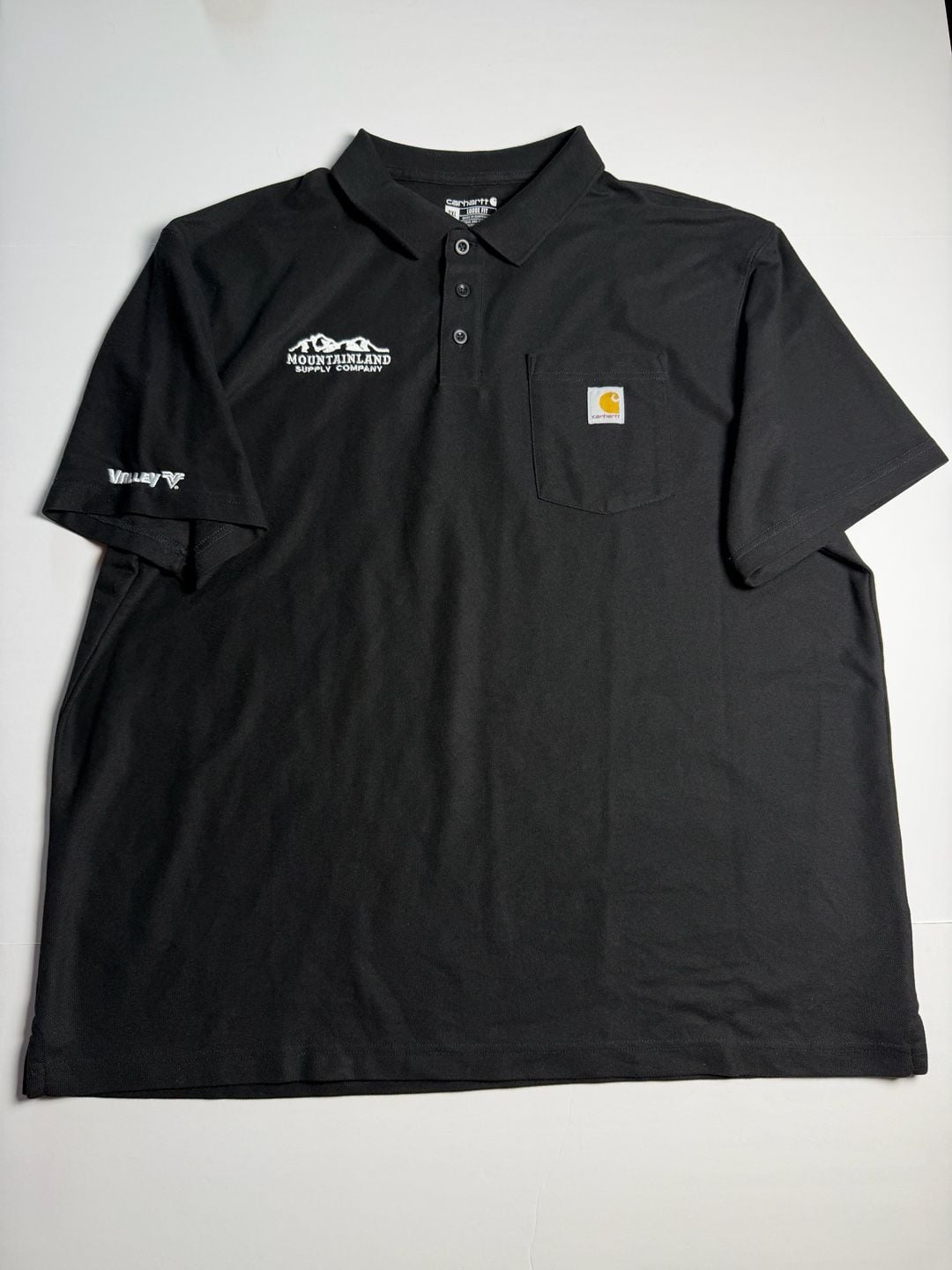Carhartt Loose Fit Polo Shirt Black 2XL Mountainland Supply Company 2