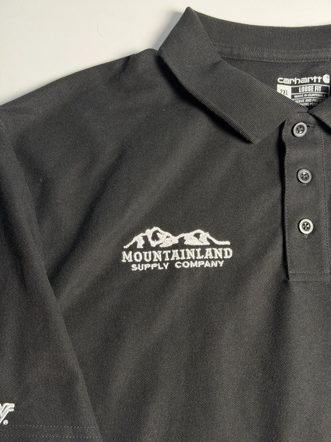 Carhartt Loose Fit Polo Shirt Black 2XL Mountainland Supply Company 4