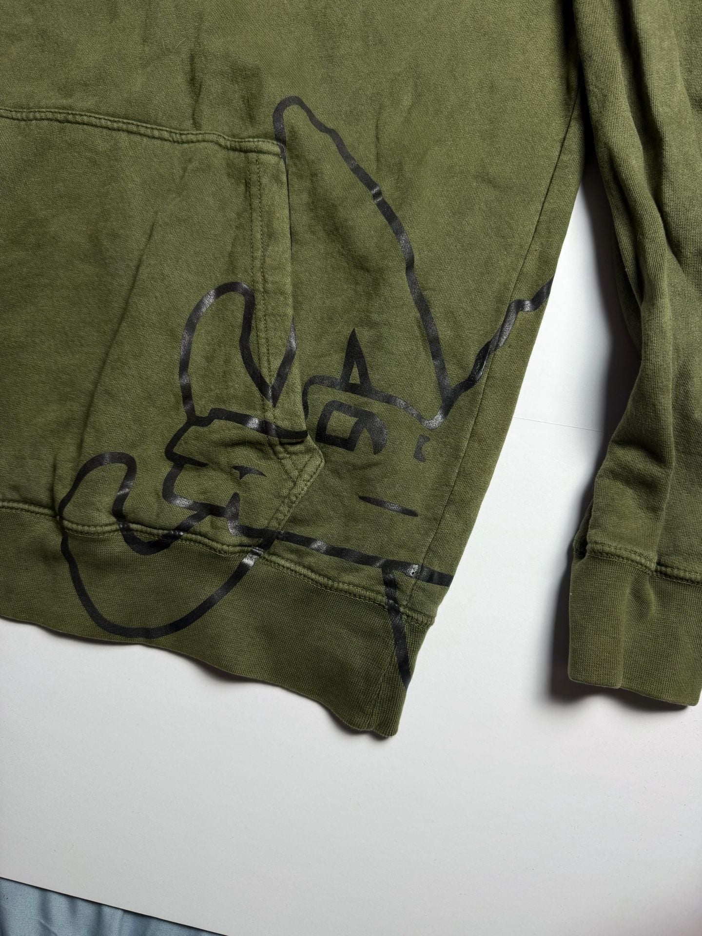 SDL Olive Green Graphic Hoodie Size Large 4