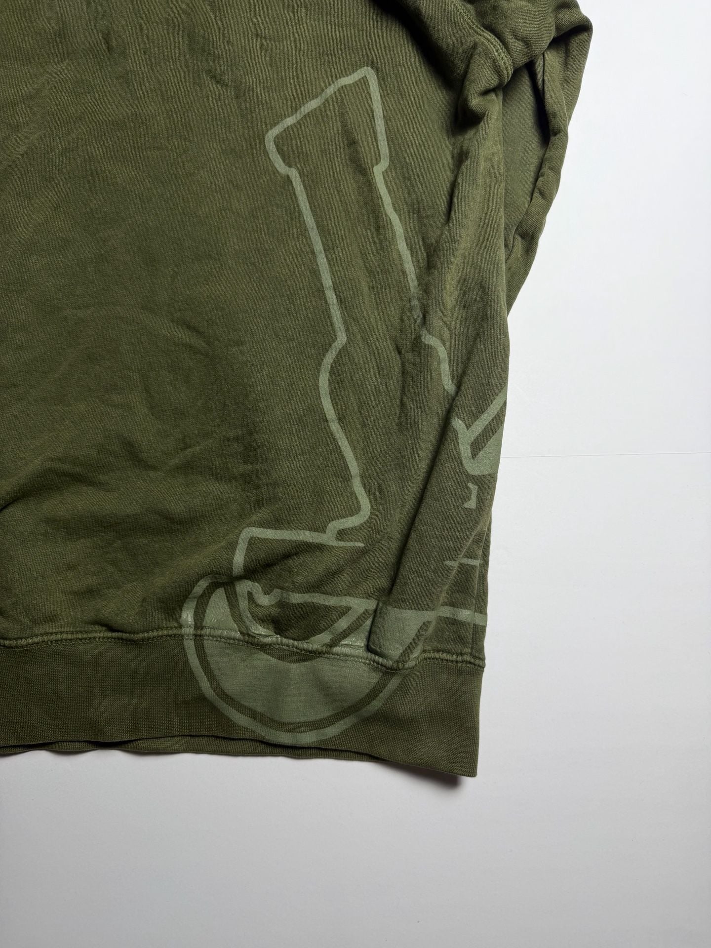 SDL Olive Green Graphic Hoodie Size Large 6