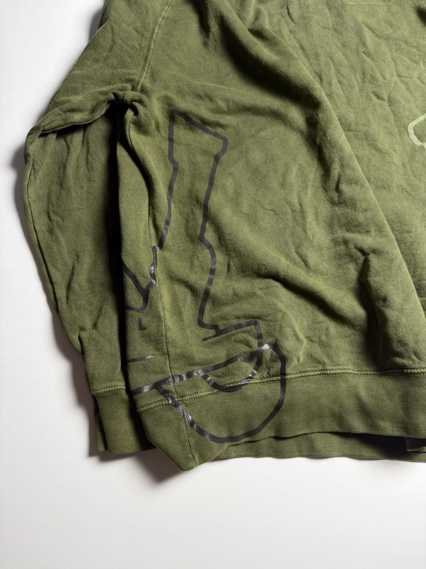 SDL Olive Green Graphic Hoodie Size Large 7
