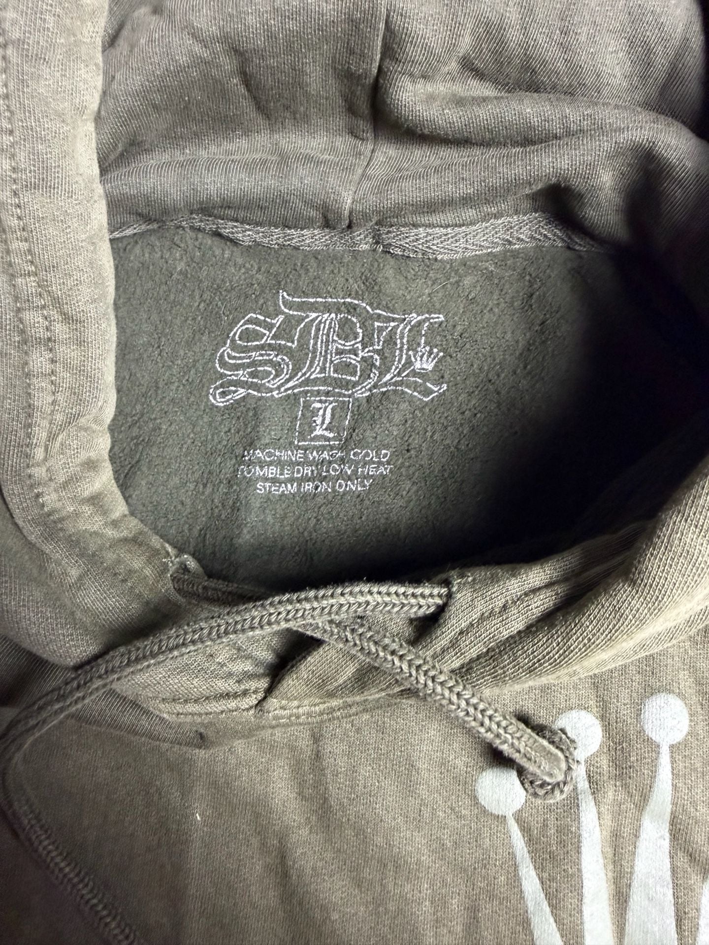 SDL Olive Green Graphic Hoodie Size Large 8