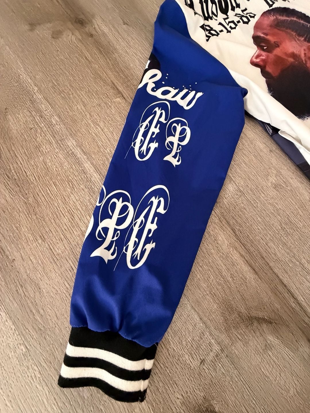 Nipsey Hussle Memorial Graphic Bomber Jacket Size L 11