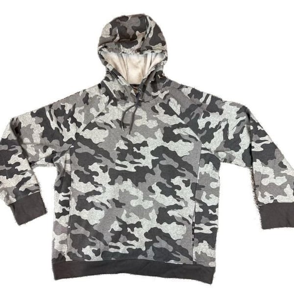 All in Motion Men's Gray Camo Pullover Hoodie Size XXL