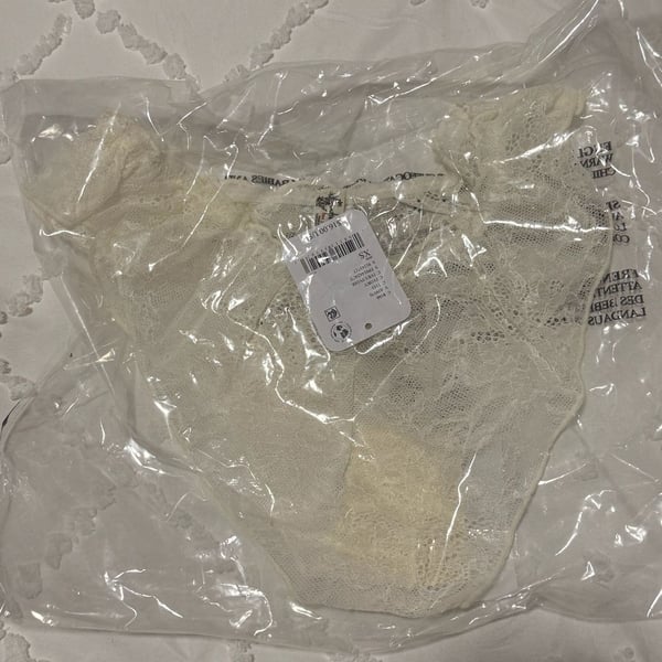 Free People Gia Tanga Lace Panty Ivory Size XS
