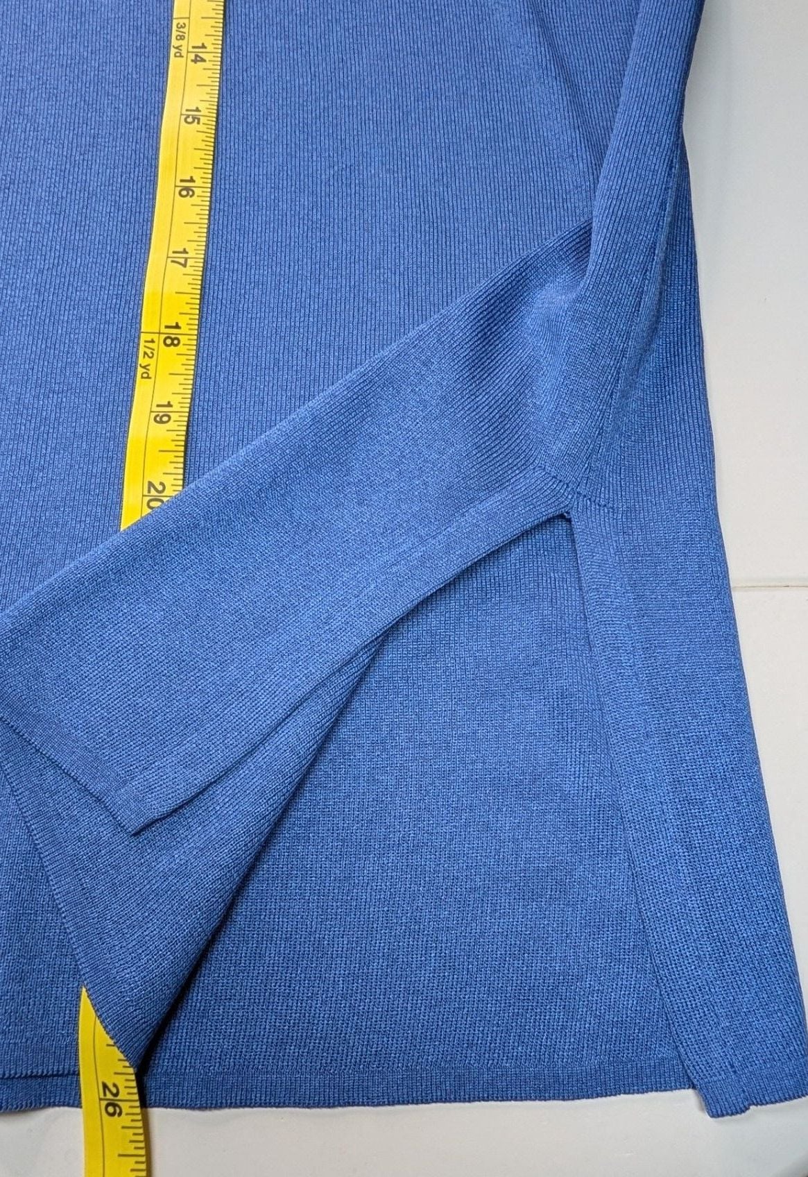 Howard Wolf Escape Blue Knit Short Sleeve Top Size L 5