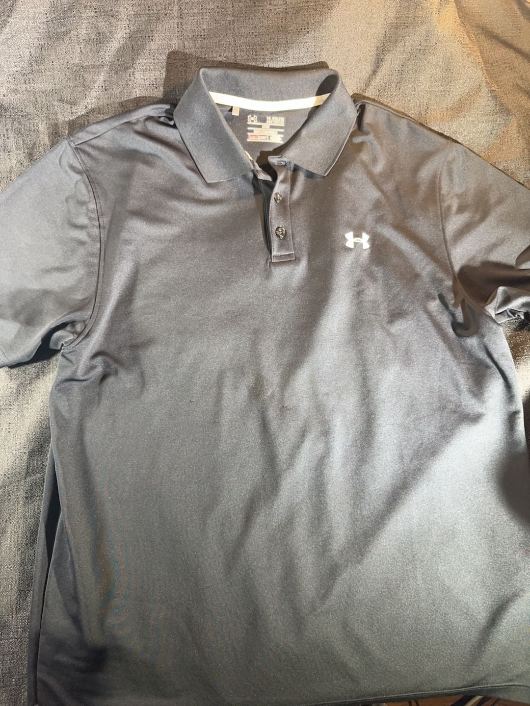 Under Armour HeatGear Loose Polo Shirt Black XL 6
