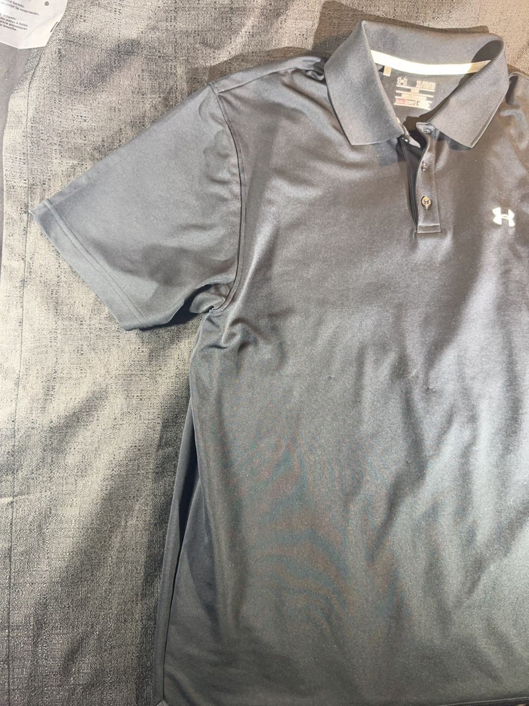 Under Armour HeatGear Loose Polo Shirt Black XL 7