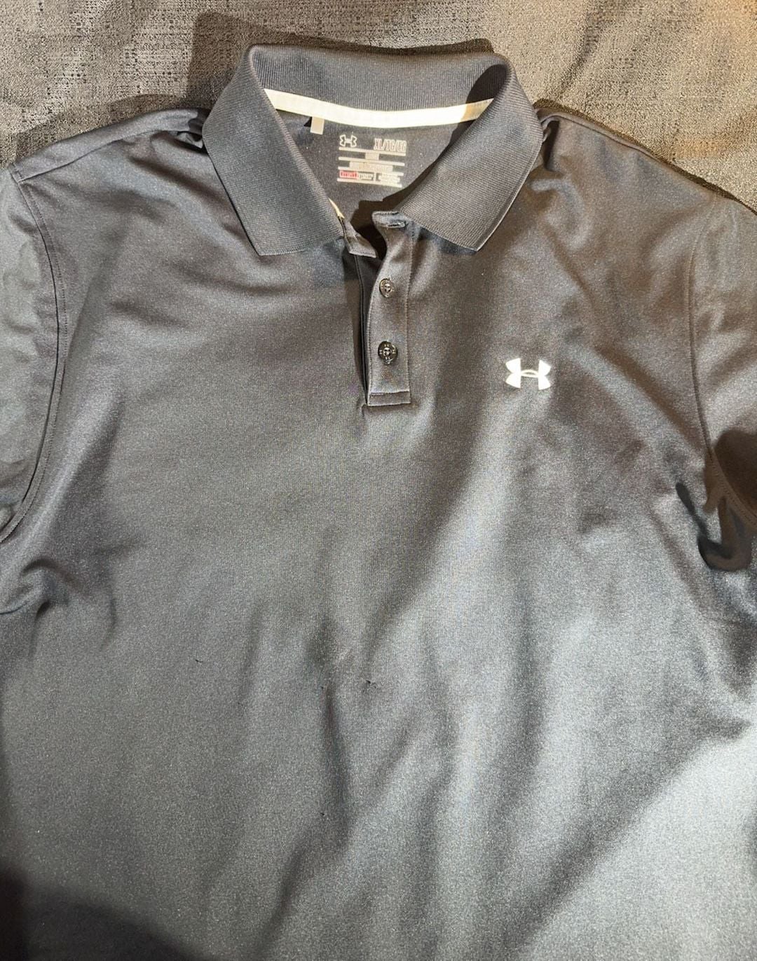 Under Armour HeatGear Loose Polo Shirt Black XL 2