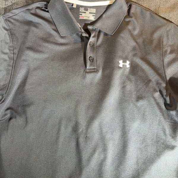 Under Armour HeatGear Loose Polo Shirt Black XL