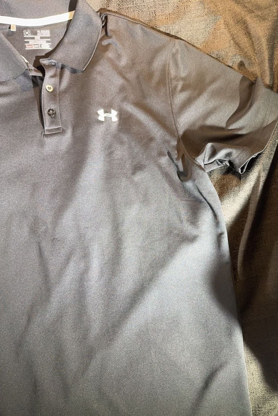 Under Armour HeatGear Loose Polo Shirt Black XL 8